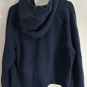 Lululemon Navy Blue Hoodie cropped full zip